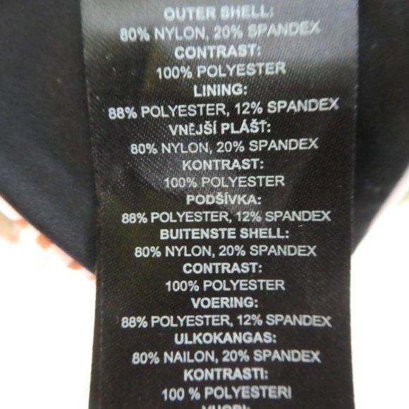 Andrea Iyamah Salama Bikini Top 3 Tier Pleated Sheer Ruffle Abstract Mushroom S - Picture 6 of 7